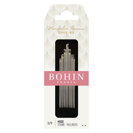 Bohin Straw - Milliners Size 3/9 - 8 - 10