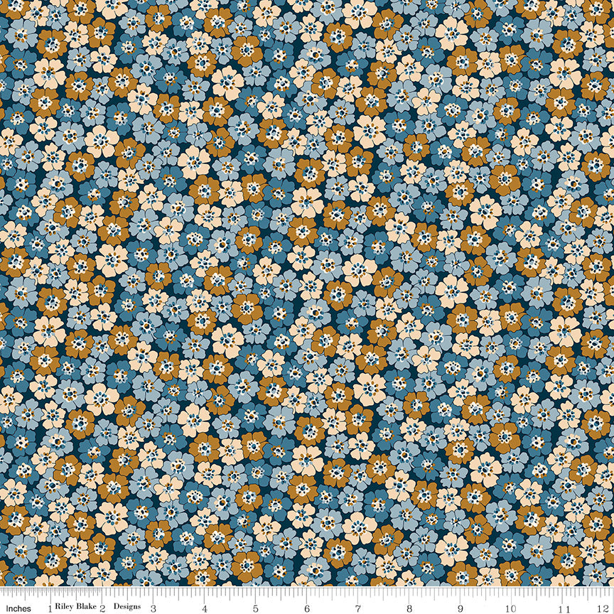 Denim Florals - Spring Flourish B
 - Liberty Fabric Cotton