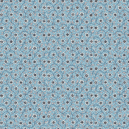 Denim Florals - Lily Trail B
 - Liberty Fabric Cotton