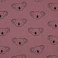 Sweat Jogging Fabric Koala - Purple - Poppy Fabrics