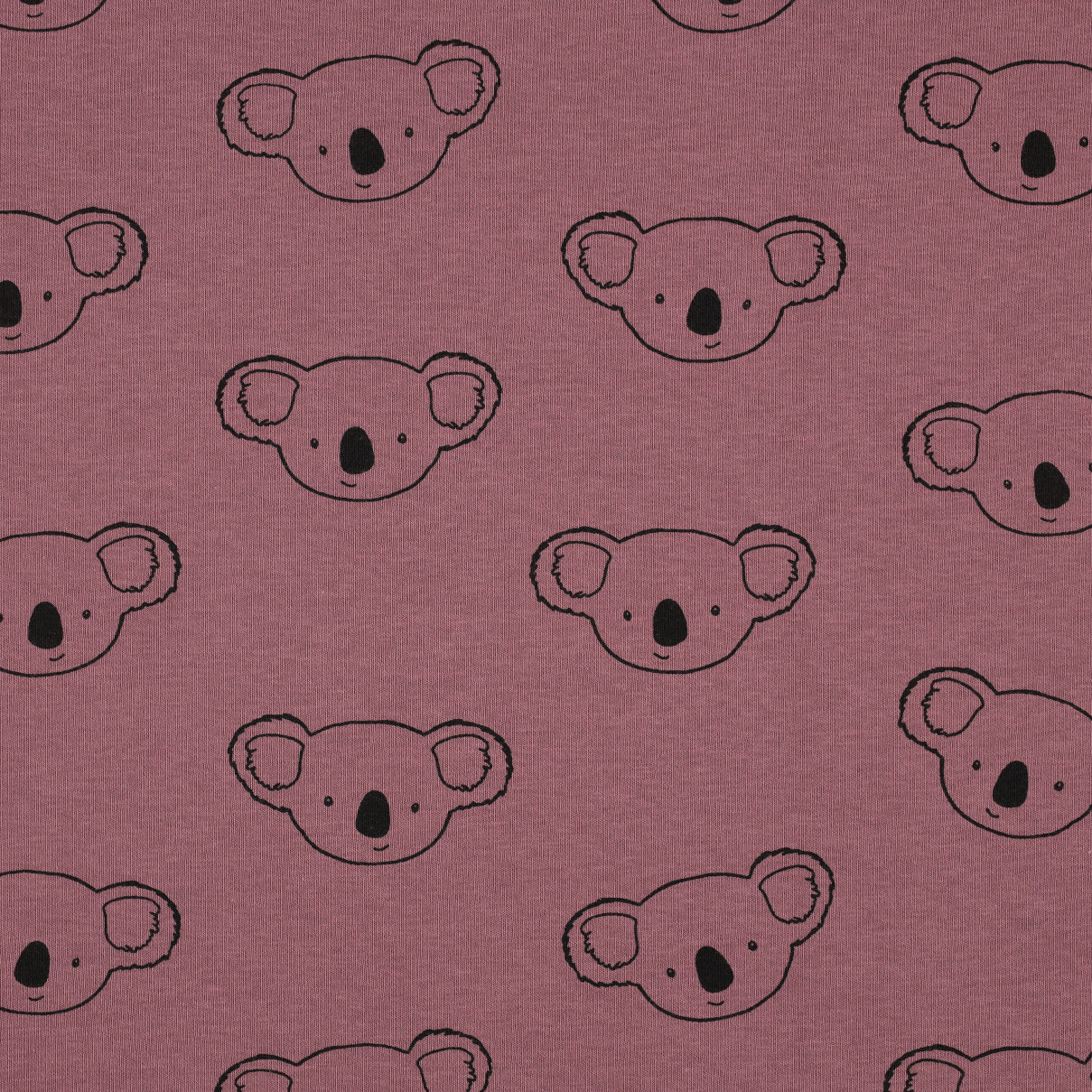 Sweat Jogging Fabric Koala - Purple - Poppy Fabrics