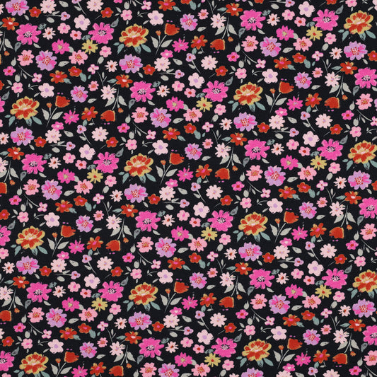 JERSEY GOTS DIGITAL FLOWERS - Poppy Fabrics