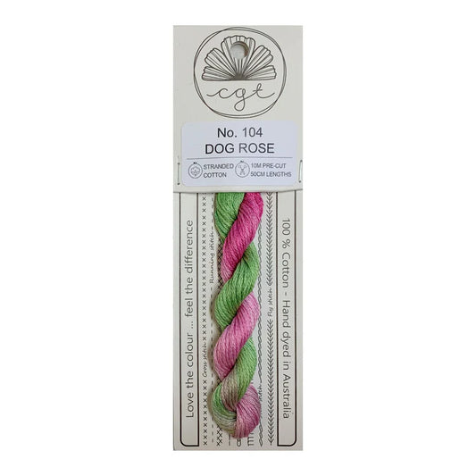 104 Dog Rose  - Pre-cut floss - Cottage Garden Threads