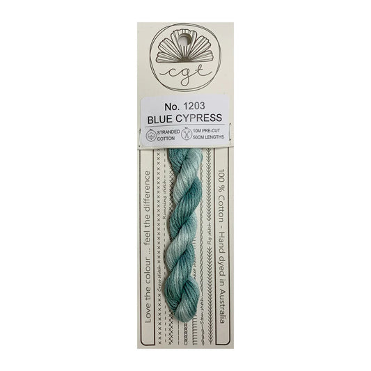 1203 Blue Cypress - Pre-cut floss - Cottage Garden Threads