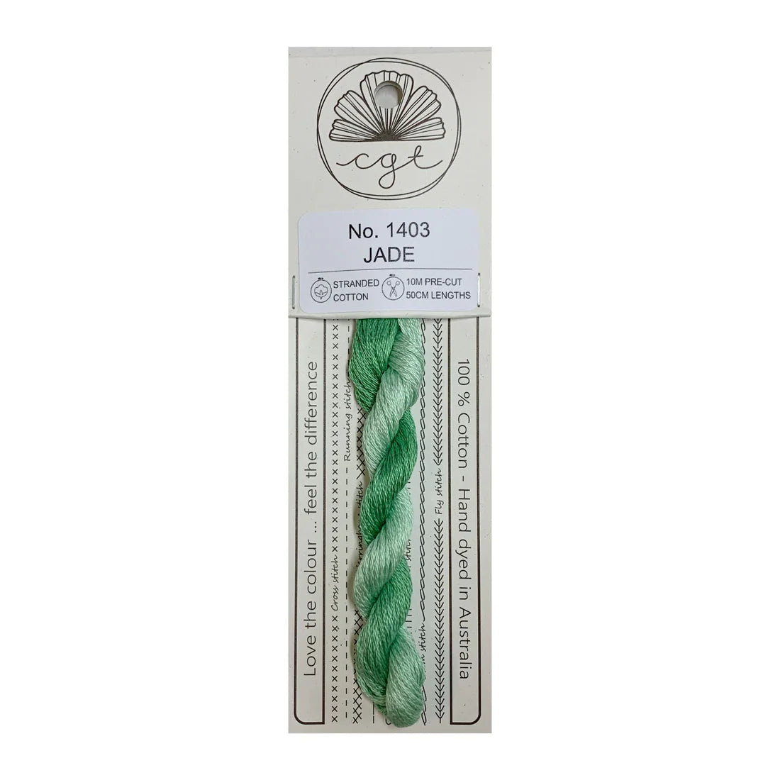 1403 Jade - Pre-cut floss - Cottage Garden Threads