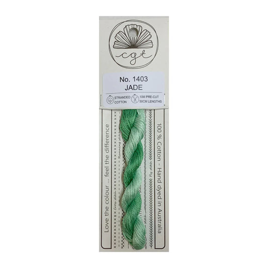 1403 Jade - Fils à broder pré-coupés Mouliné - Cottage Garden Threads