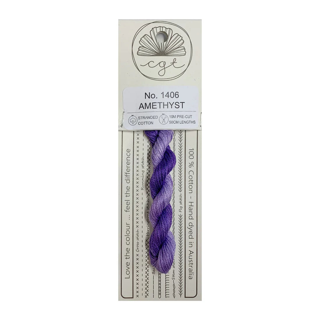 1406 Amethyst - Pre-cut floss - Cottage Garden Threads