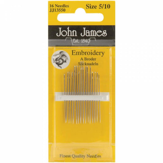 John James Embroidery Needles (6 sizes)