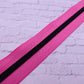 Pink-Black Teeth Zipper Tape # 5 Zipper (1 Meter)