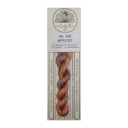 308 Apricot Pre-cut floss - Cottage Garden Threads