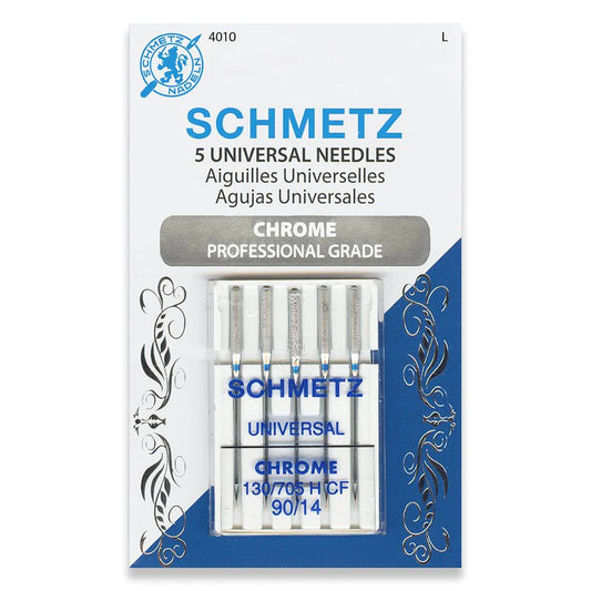 SCHEMTZ Aiguilles Universelles CHROME 90/14 - 5 Pièces