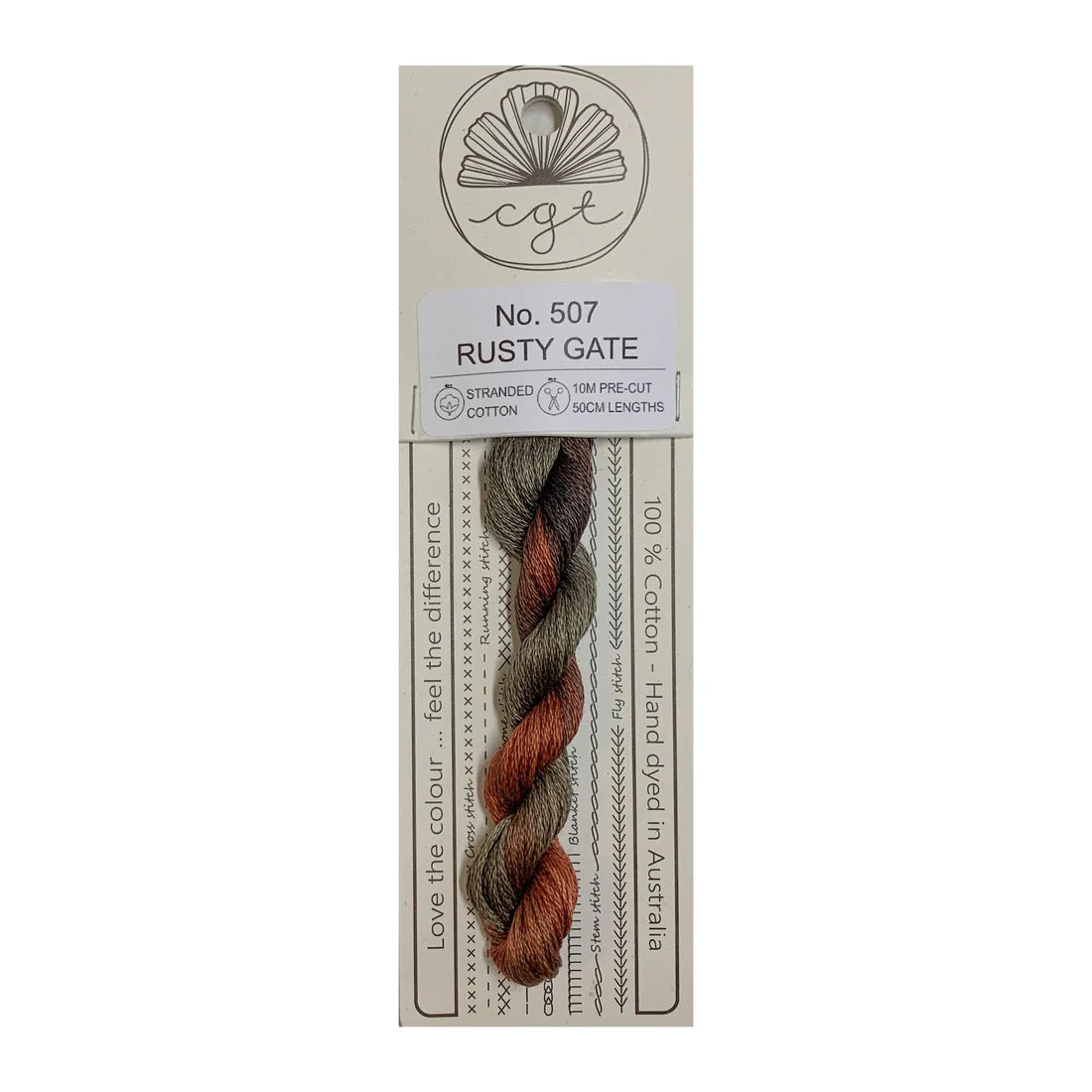 507 Rusty Gate - Fils à broder pré-coupés Mouliné - Cottage Garden Threads