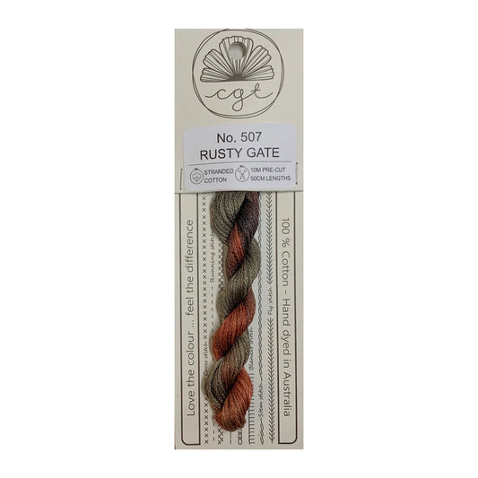 507 Rusty Gate - Pre-cut floss - Cottage Garden Threads