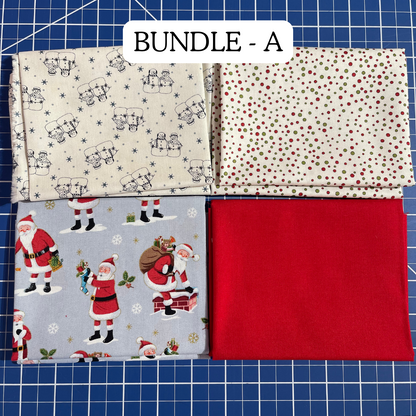 Paquets de Fat Quarters de Noël (4 Fat Quarters pour le prix de 3)