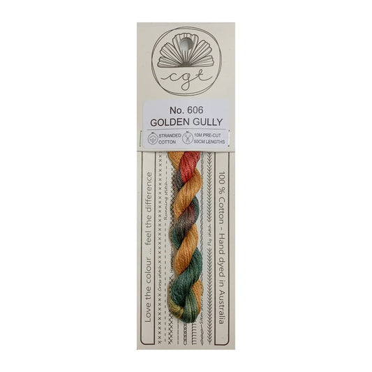 606 Golden Gully - Pre-cut floss - Cottage Garden Threads