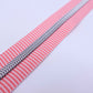 Pink Striped Zipper Tape # 5 Zipper (1 Meter)