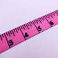 Pink Measuring Tape Look-A-Like 1" Nylon Webbing