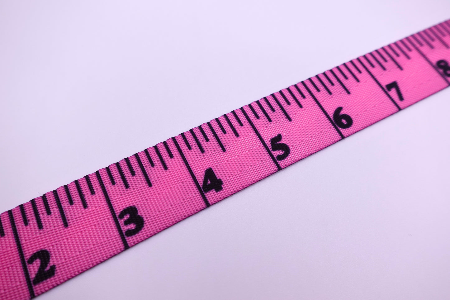 Pink Measuring Tape Look-A-Like 1" Nylon Webbing