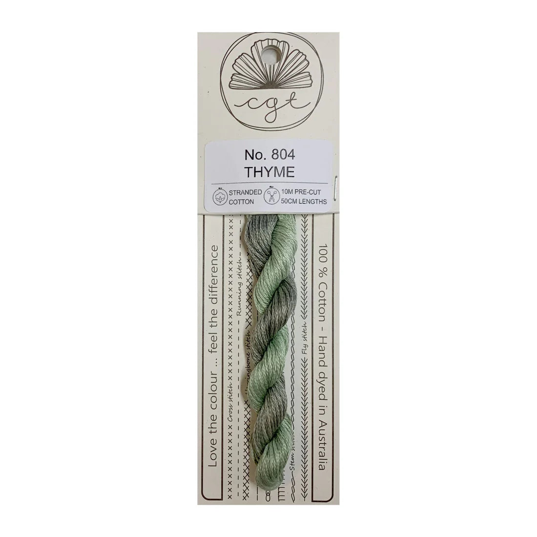 804 Thyme - Fils à broder pré-coupés Mouliné - Cottage Garden Threads