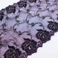 Black Roses - Embroidered Tulle Lace