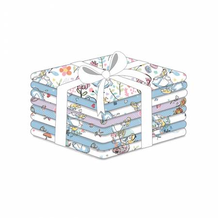 Fat Quarter Disney Alice au pays des merveilles - 8pcs