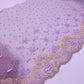 Purple Scalloped edge - Embroidered Tulle Lace