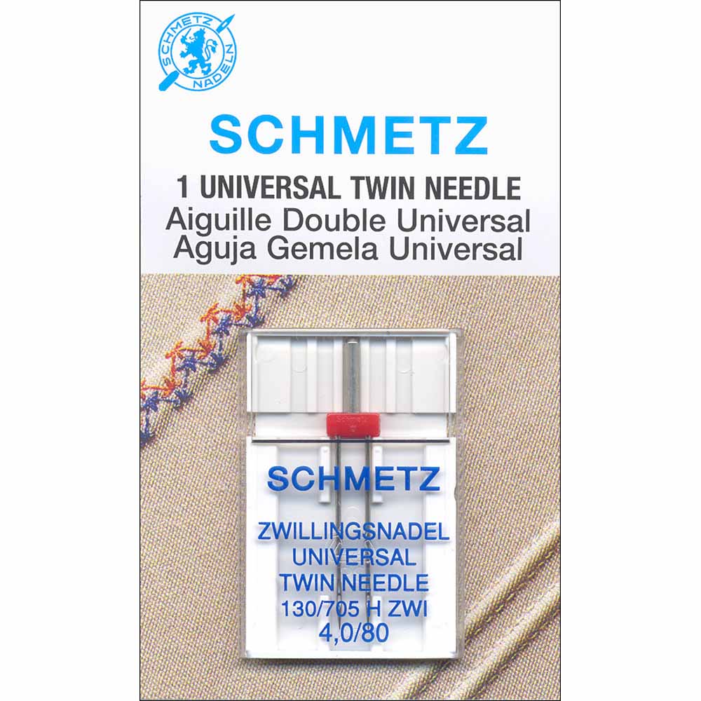 SCHEMTZ Universal Needles TWIN needles 4,0/80 - 1 Count
