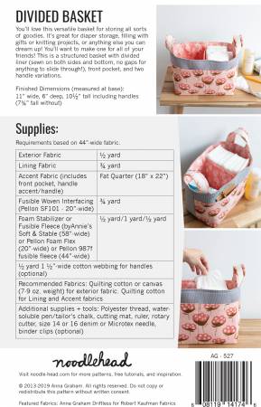 Divided Basket - Noodlehead Pattern