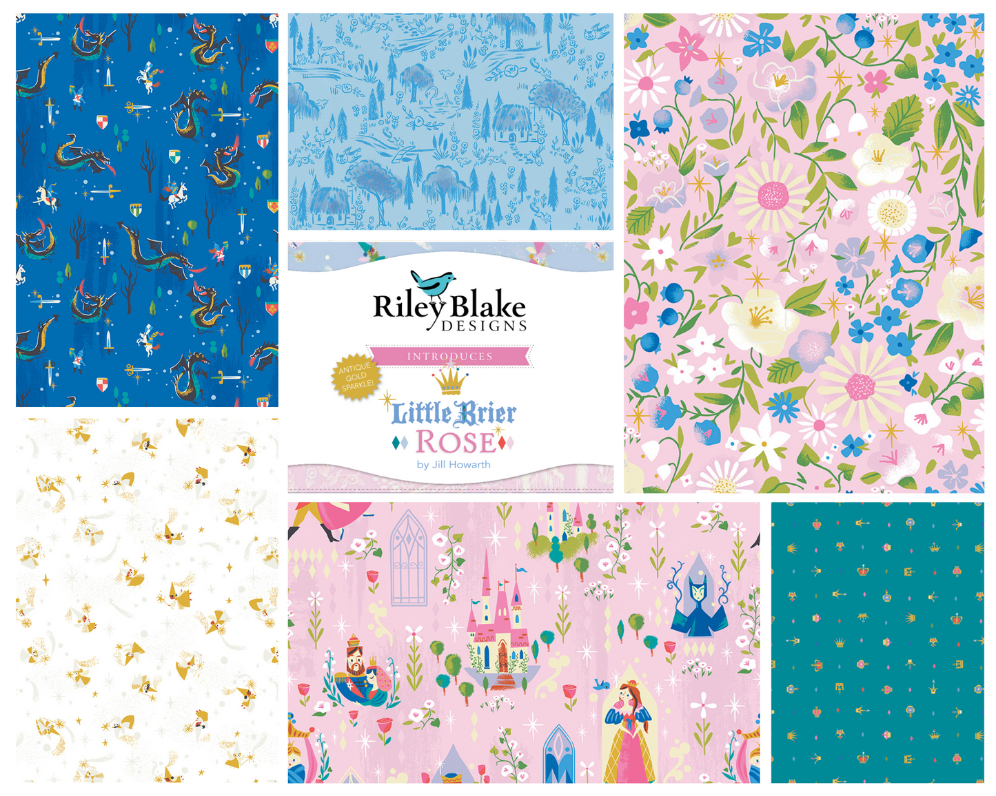 Fat Quarter Whole Collection Bundle - Little Briar Rose - Riley Blake Designs