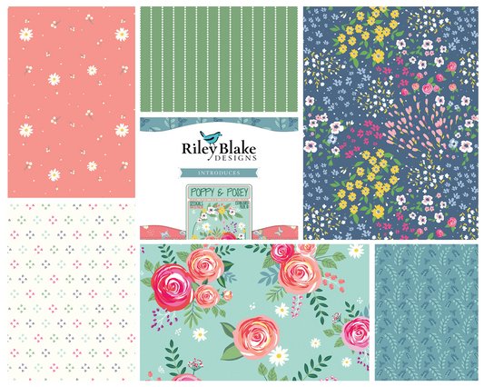 Ensemble Fat Quarter Whole Collection - Poppy & Posey - Riley Blake Designs