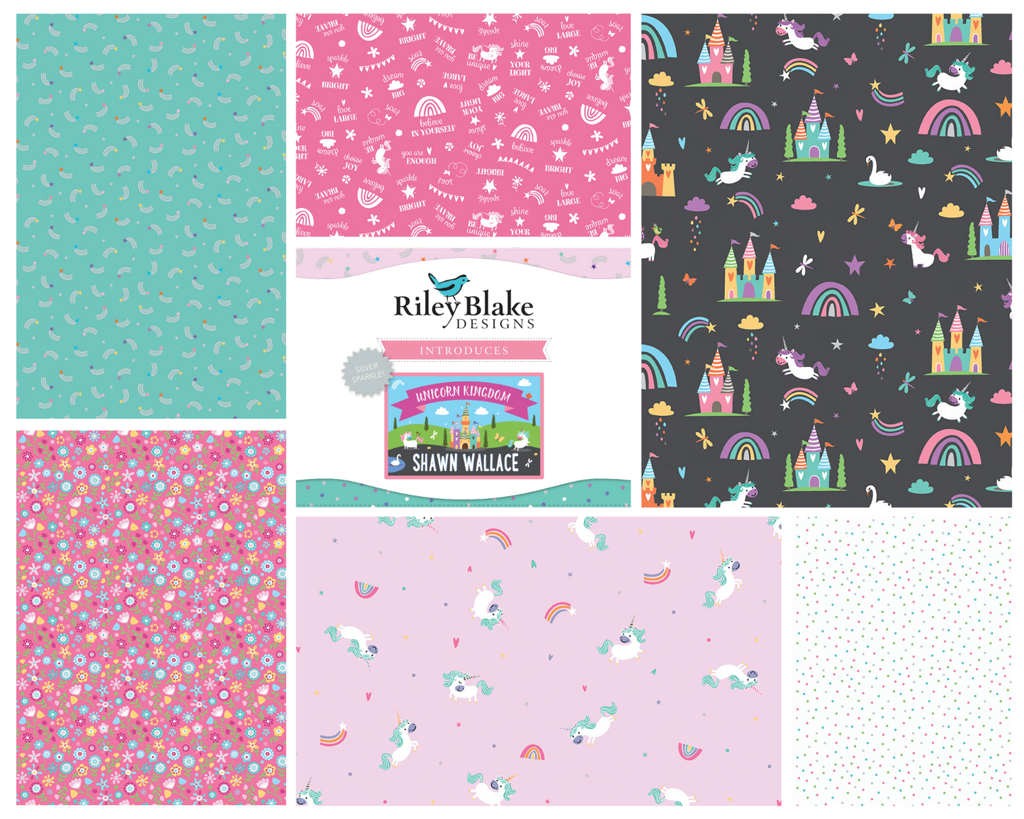 Ensemble Fat Quarter Whole Collection - Unicorn Kingdom - Riley Blake Designs