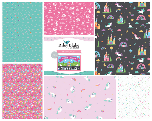 Fat Quarter Whole Collection Bundle - Unicorn Kingdom - Riley Blake Designs