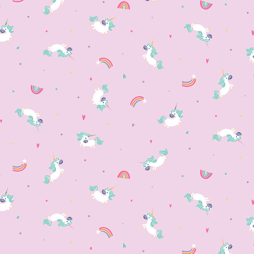 Pink Unicorn Kingdom Toss - Riley Blake Designs