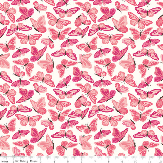 Hope in Bloom - Wings of Hope White - Riley Blake Designs