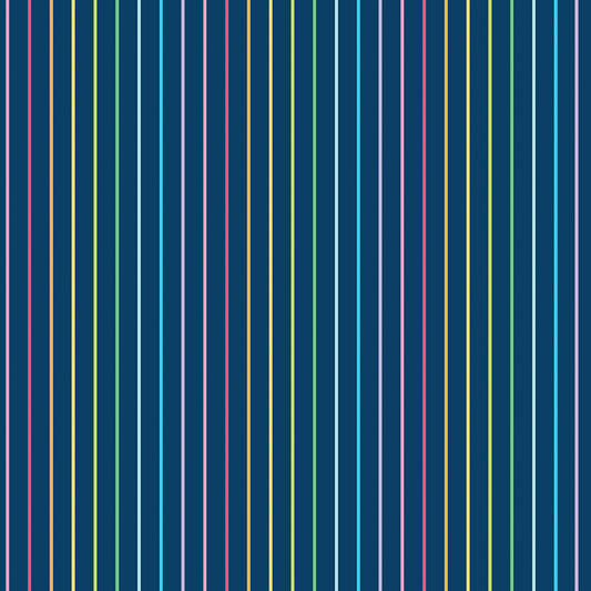 Sunshine Blvd - Navy Stripes - Riley Blake Designs