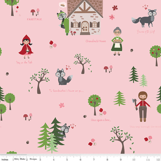 To Grandmother's House - Through the Woods Pink - Riley Blake Designs