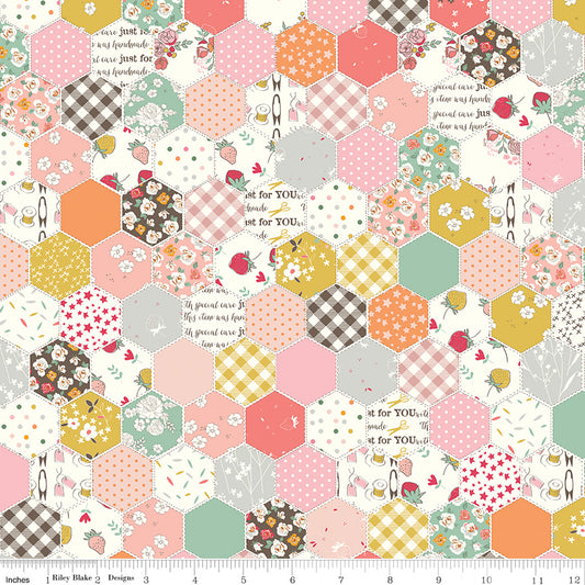 BloomBerry by Minki Kim - Cheater Print - Riley Blake Designs