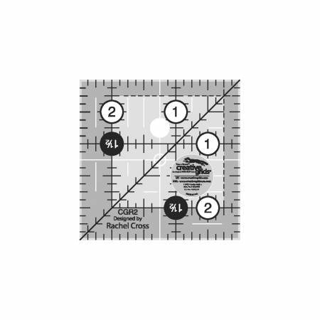 Règle de courtepointe Creative Grids carrée de 2-1/2 po