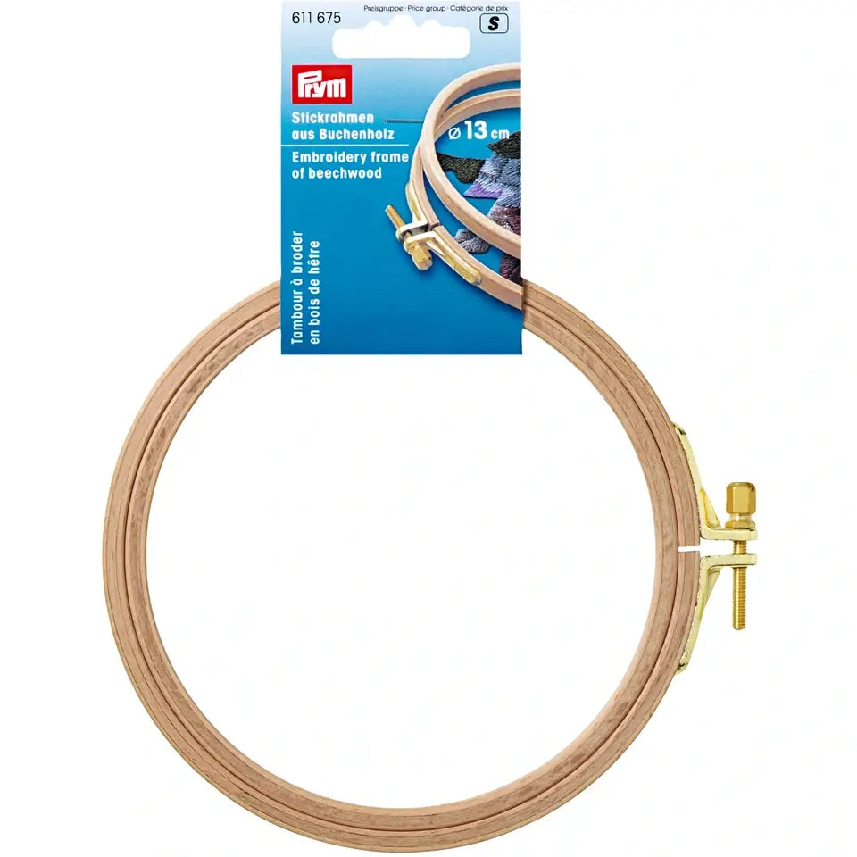 Prym Cercle à broder en bois - 5"