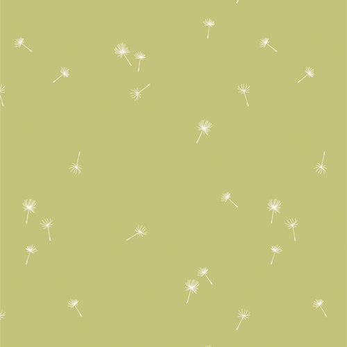 Fresh Linen - Dancing Dandelions Crisp - Art Gallery Fabrics