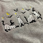 Ghost Cats - Embroidered Sweatshirt