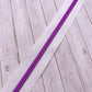 White  - Pink/Purple Zipper Tape # 5 Zipper (1 Meter)