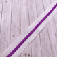 White  - Pink/Purple Zipper Tape # 5 Zipper (1 Meter)