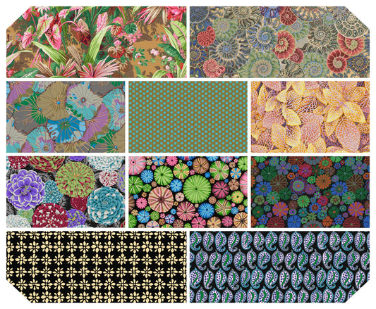 Kaffe Fassett Collective August 2024 - Fat Quarter 10pcs - Dark