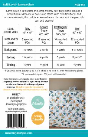 Same Sky - Modernly Morgan Quilt Pattern