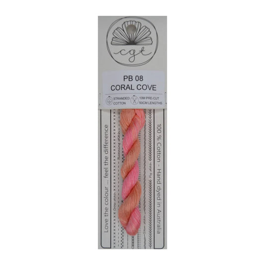 PB08 Coral Cove -  Fils à broder pré-coupés Mouliné - Cottage Garden Threads