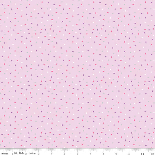 Pink Unicorn Kingdom Dots - Riley Blake Designs