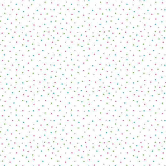 White Unicorn Kingdom Dots - Riley Blake Designs