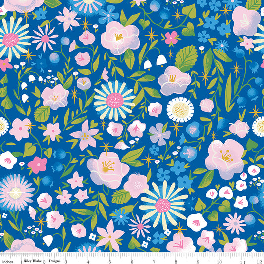 Little Brier Rose - Floral Midnight - Riley Blake Designs