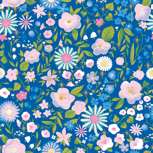 Little Brier Rose - Floral Midnight - Riley Blake Designs